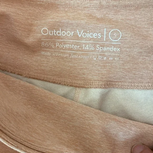 2 PAIR!!!!!!!!!! Outdoor Voices Colorblock leggings Size Small - Picture 3 of 7